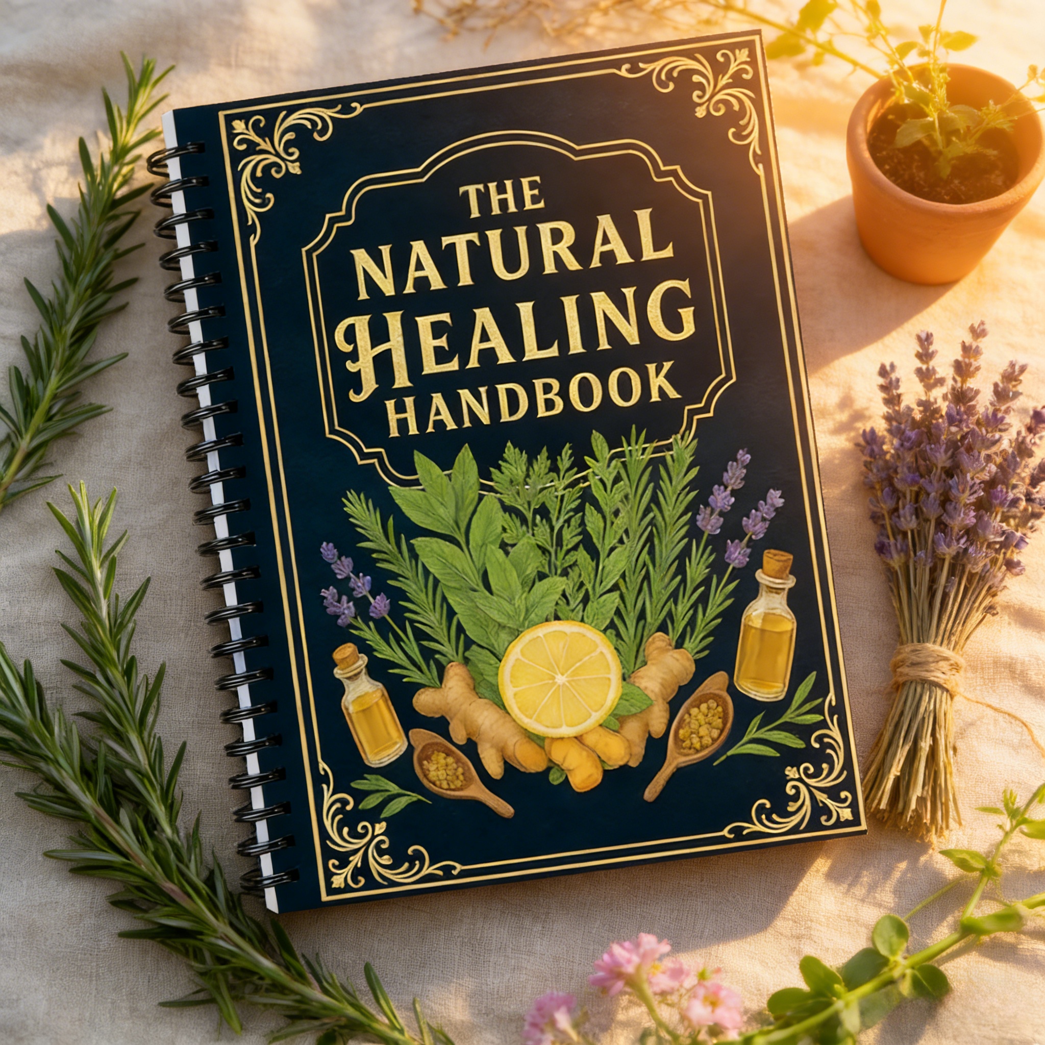 Health Wellness Gifts - Step-by-Step Herbal Recipe Book for Natural