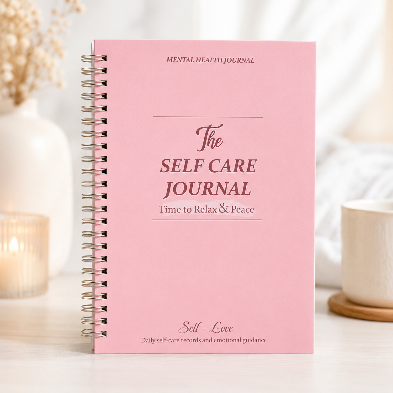 Health Wellness Planner - Daily Self-Care Journal, 5-Minute Guided Mental
