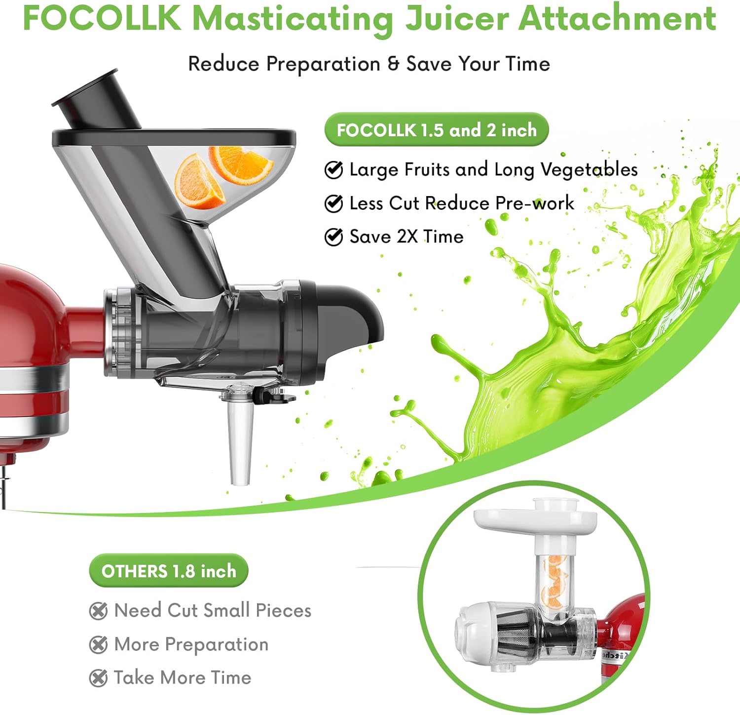 Masticating Juicer Attachment  – обзор и цена Cold Press Juicer