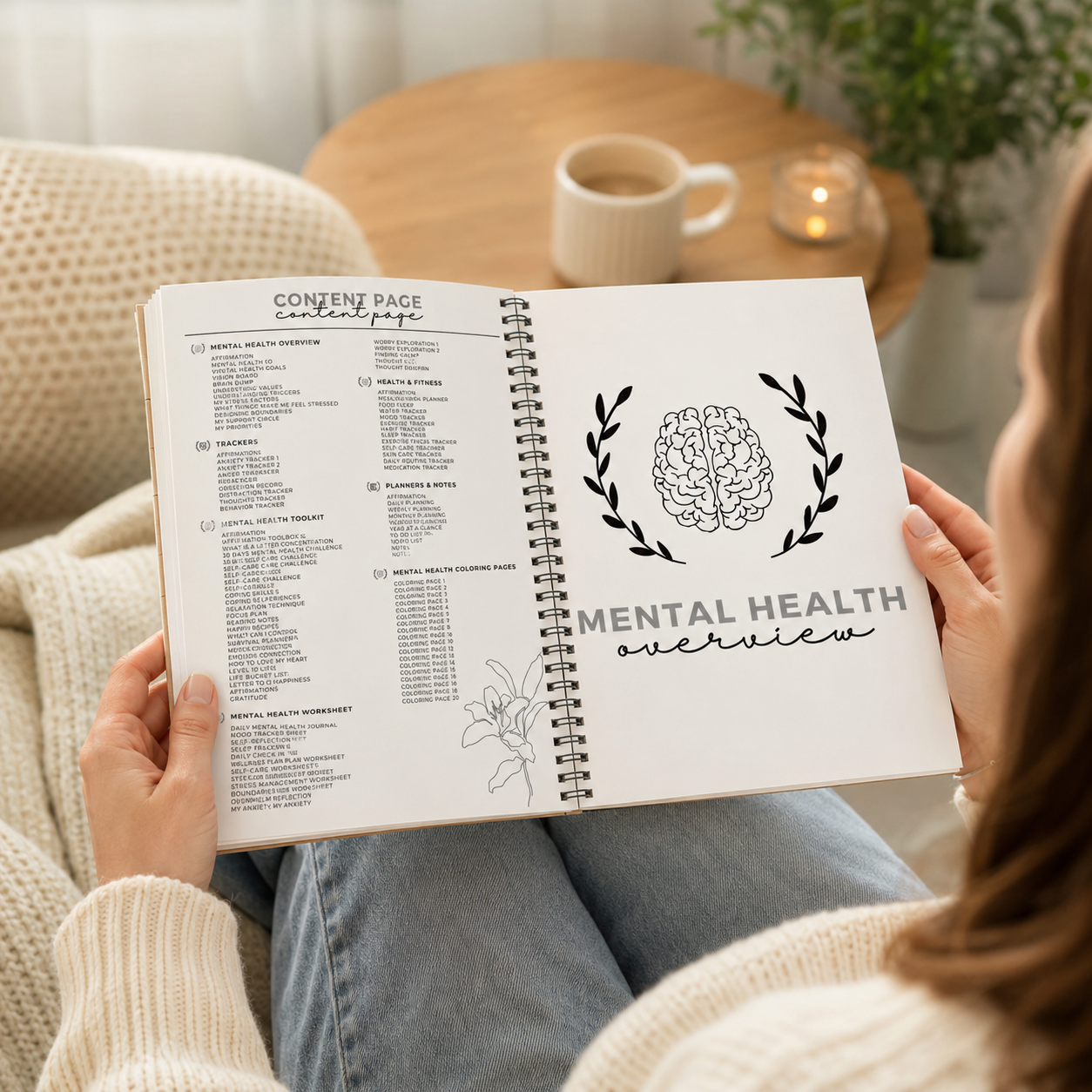 Mental Health Journal Bundle S – обзор и цена Health Wellness Planner