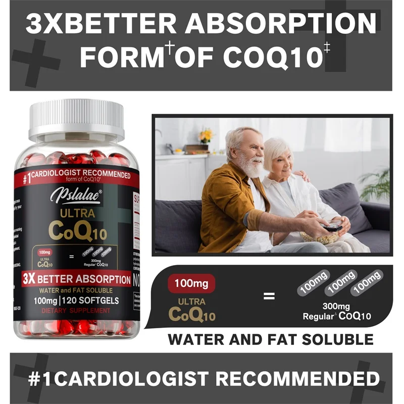 120 Coenzyme Q10 Capsules Prov – обзор и цена Health Wellness Gifts