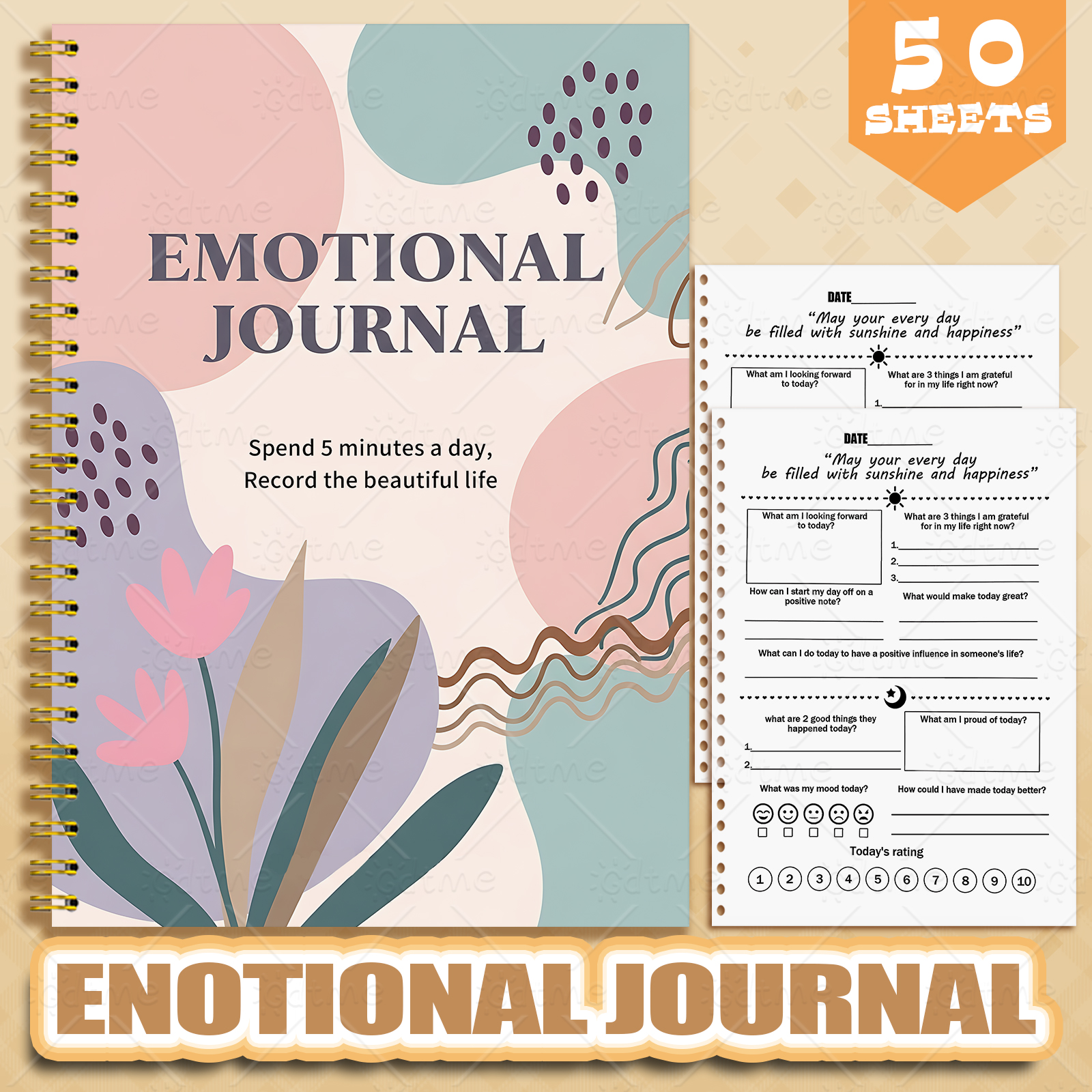 EMOTIONAL JOURNAL --Adult Ment – обзор и цена Health Wellness Planner