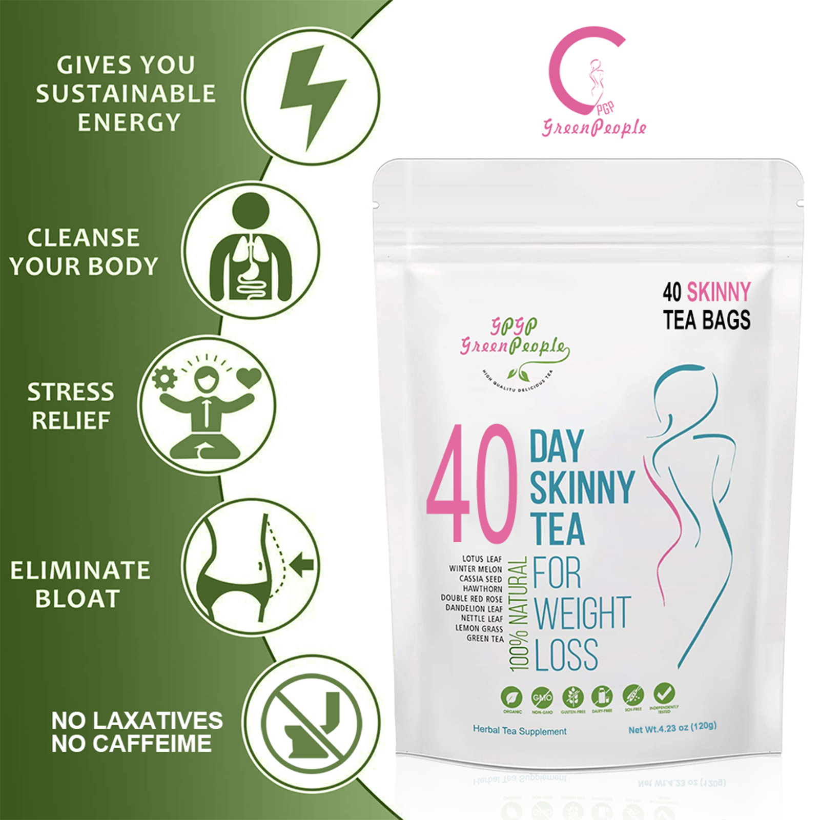 Natural 40 Days Herbal Skinny  – обзор и цена Health Wellness Gifts